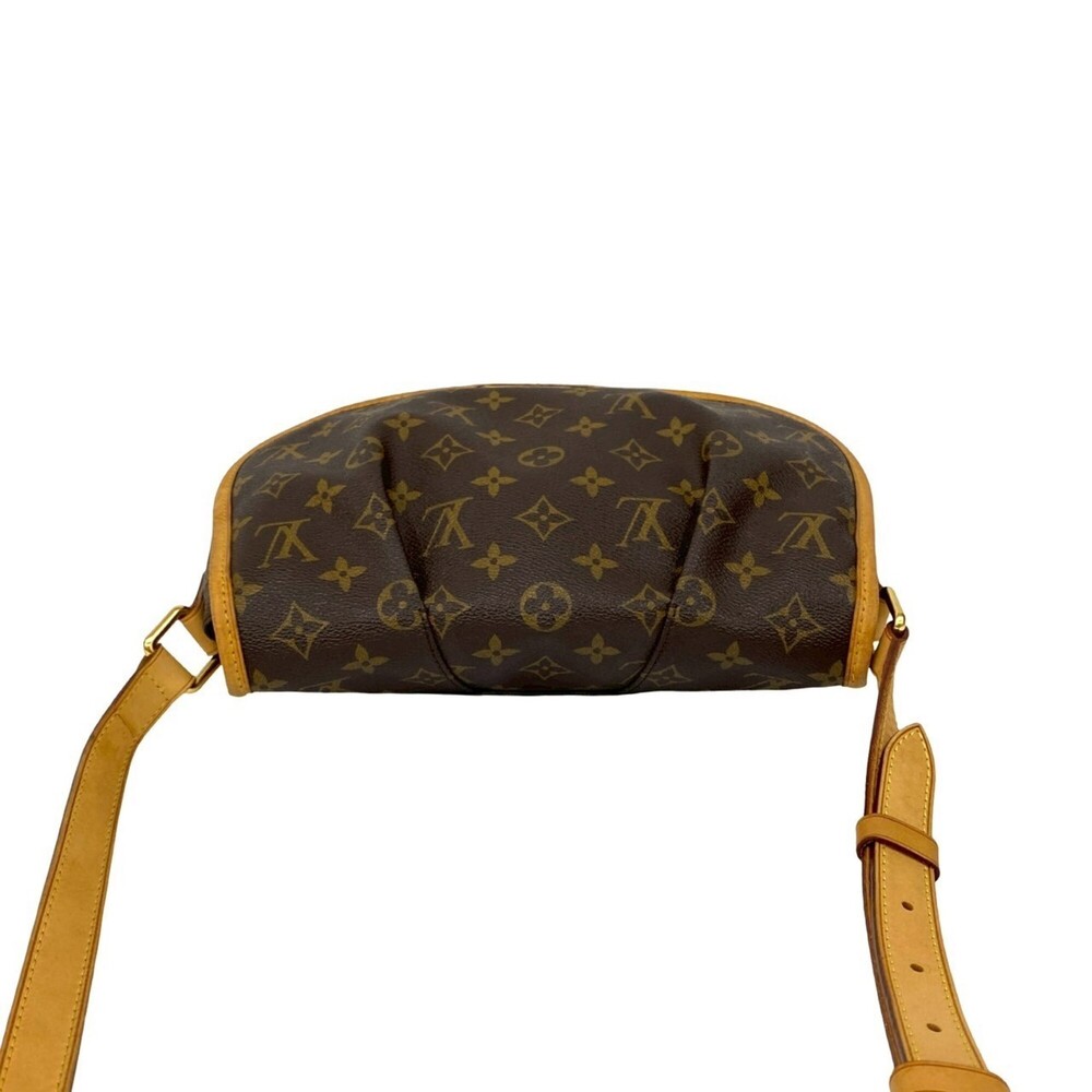 LOUIS VUITTON Authentic Brown Monogram Leather Pochette Shoulder Bag - Picture 4 of 10